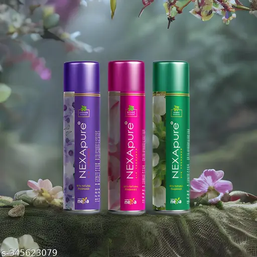NEXApure Mogra,Lavender,Rose FRAGRANCE AIR FRESHNER (Pack Of 3)