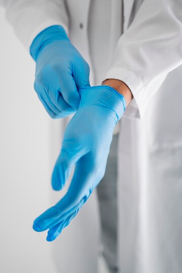 Zepham Powder-Free Nitrile Gloves, Food Grade, Non Tearable, CE & FDA Approved, Made in Malaysia, Blue- 100 Pieces (Size - Medium), Non-Sterile