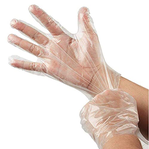Zepham Biodegradable & 100% Compostable Disposable Hand Gloves | Pack of 600 | Transparent & Disposable Gloves | Universal Size Gloves | For Gardening, Cleaning and Public Areas.
